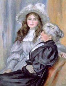 Julie Manet et sa mère, Berthe Morisod, peintes par Renoir