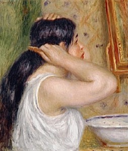"La Toilette" (Femme se peignant